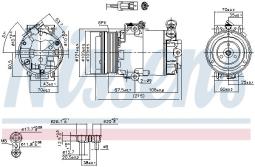 KOMPRESOR KLIM.OPEL ASTRA G  98- NISSENS NIS 89042