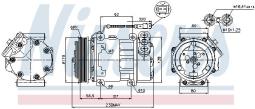 KOMPRESOR KLIM.PEUGEOT 406 95-4 NISSENS NIS 89047