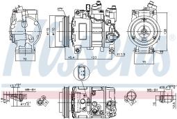 KOMPRESOR KLIM.AUDI 00- /A4,A6/ NISSENS NIS 89049