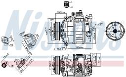 KOMPRESOR KLIM.AUDI A4 00- NISSENS NIS 89052
