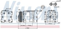 KOMPRESOR KLIM.PEUGEOT 206 98- NISSENS NIS 89056