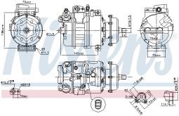 KOMPRESOR KLIM.VW MULTIVAN /7H, 7E/ 03-,VW PHAETON /3D/ 02-, VW TOUAREG /7 NIS 890635