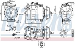 KOMPRESOR KLIM.VW MULTIVAN /7H, 7E/ 03-,VW PHAETON /3D/ 02-, VW TOUAREG /7 NIS 890637