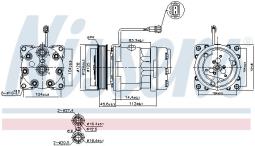 KOMPRESOR KLIM.VW LT 2,5-2,8TDI NISSENS NIS 89083
