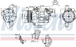 KOMPRESOR KLIM.BMW 1 1,6-2,0 04- NISSENS NIS 89086