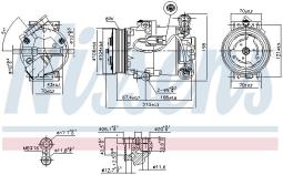 KOMPRESOR KLIM.OPEL ASTRA H 04- NISSENS NIS 89096