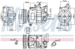 KOMPRESOR KLIM.AUDI A6 04- NISSENS NIS 89111
