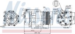 KOMPRESOR KLIM.VW SHARAN 2,8 V6-95 NISSENS NIS 89117