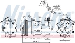 KOMPRESOR KLIM.OPEL ASTRA H 04- NISSENS NIS 89215