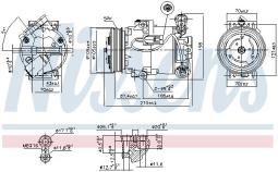 KOMPRESOR KLIM.OPEL ASTRA H 04- NISSENS NIS 89215