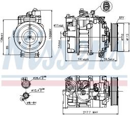 KOMPRESOR KLIM.AUDI A4 00- NISSENS NIS 89223