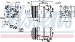 KOMPRESOR KLIM.HYUNDAI I30 07- NISSENS NIS 89285