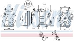 KOMPRESOR KLIM.HYUNDAI I30 07- NISSENS NIS 89285