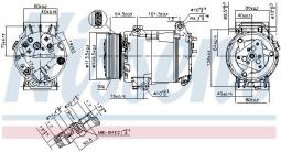 KOMPRESOR KLIM.RENAULT ESPACE 02- NIS 89369