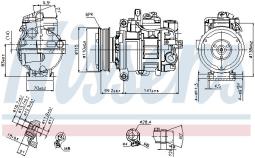 KOMPRESOR KLIM.AUDI A4 1,8T 00- NISSENS NIS 89384