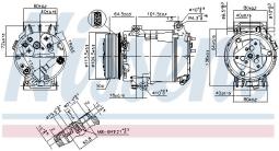 KOMPRESOR KLIM.RENAULT ESPACE 02- NIS 89481