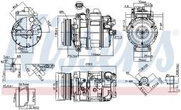KOMPRESOR KLIM.BMW 3 E90 05- NIS 89599