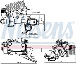 CHŁODNICA OLEJU NISSAN PRIMASTAR X83 02-, NISSAN QASHQAI J10 07- NIS 90924