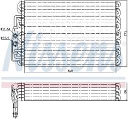 PAROWNIK KLIM.DB W202 93- /C-KLASA/ NISSENS NIS 92063