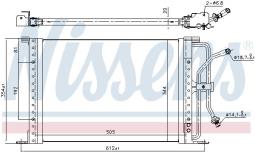 CHŁODNICA KLIM.FORD FISTA 96- /COURIER, PUMA,MAZDA 121/ /1004001/ NISSENS NIS 94277