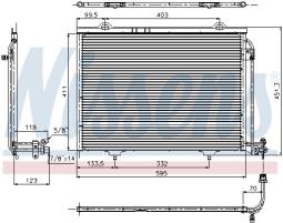 CHŁODNICA KLIM.DB W202 220-230 93- /C-K LASA/ NISSENS NIS 94282