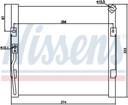 CHŁODNICA KLIM.HONDA CIVIC 91- /CONCERO T,CRX,ROVER 200,400 89-/ /80110SR1A23/ NISSENS NIS 94289