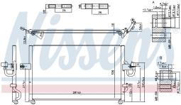 CHŁODNICA KLIM.PEUGEOT 406 1,6-2,2 95-  /607,XSARA/ /6453.EC 6455.AS/ NISSENS NIS 94534