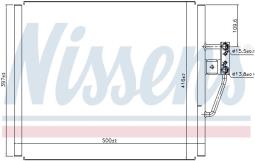 CHŁODNICA KLIM.BMW 5 E39 2,5-4,0 95-    /64538378438/ NISSENS NIS 94529