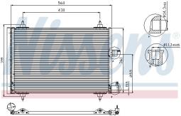 CHŁODNICA KLIM.PEUGEOT PARTNER 1,1-2,0  96- /XSARA,BERLINGO/ /6455.AT 6455.Y9 9637416580/ NISSENS NIS 94542