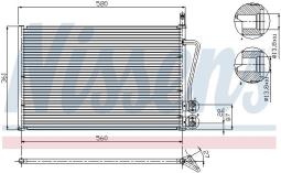 CHŁODNICA KLIM.FORD FIESTA 1,25-1,6 01- /1146195 1254203 1333713/ /FUSION 02-/ NISSENS NIS 94587