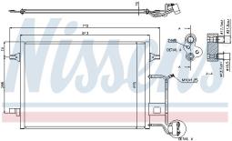 CHŁODNICA KLIM.AUDI A4 1,9-2,5TDI 95-   /AJM,AFB,AKN/ /PASSAT 96-/ /8D0260401G/ NISSENS NIS 94601