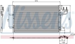 CHŁODNICA KLIM.FORD FOCUS 04- /C-MAX/   /1234248/ NISSENS NIS 94663