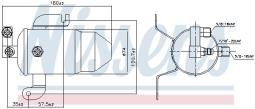 OSUSZACZ KLIMATYZACJI PEUGEOT PARTNER/306 /BERLINGO/ /6455P8/ NISSENS NIS 95011