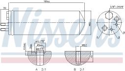 OSUSZACZ KLIMATYZACJI CITROEN C5 01- /C8,BERLINGO,XSARA/ /6455AJ 6455AK 6455CE/ NISSENS NIS 95346