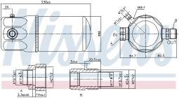 OSUSZACZ KLIMATYZACJI HYUNDAI ELANTRA 1,6-2,0 00- NISSENS NIS 95348