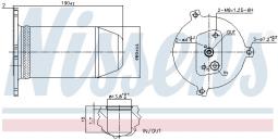 OSUSZACZ KLIMATYZACJI BMW 5 E39 95- 2,0-4,0 /8375760 64538375760/ NISSENS NIS 95174