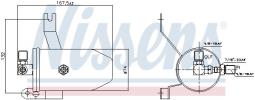 OSUSZACZ KLIMATYZACJI CITROEN BERLINGO 1,9D 96- NISSENS NIS 95202