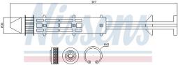 OSUSZACZ KLIMATYZACJI AUDI A4 07- /8K0.28.403A/ NISSENS NIS 95450