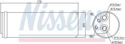 OSUSZACZ KLIMATYZACJI AUDI A4 07- /8K0.28.403A/ NISSENS NIS 95450