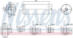 OSUSZACZ KLIMATYZACJI VW GOLF IV 97-    ,VW BORA 99-, SEAT LEON 99-, SEAT TOLEDO 98- NISSENS NIS 95524