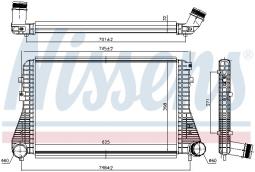 INTERCOOLER VW TOURAN 10- NISSENS NIS 96234