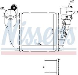 INTERCOOLER SKODA OCTAVIA 1,9TDI 96- NISSENS NIS 96488