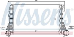 INTERCOOLER VW PASSAT 1,9TDI, 2,0TFSI 05- NISSENS NIS 96610