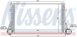 INTERCOOLER AUDI A3 1,9TDI 09/96- NISSENS NIS 96633