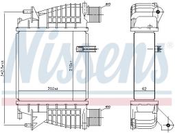 INTERCOOLER RENAULT CLIO 1,5DCI 05- NISSENS NIS 96645