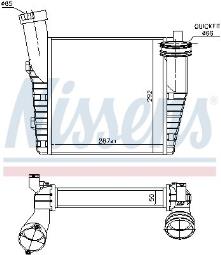 INTERCOOLER VW TOUAREG 5.0TDI 02- /L/ NISSENS NIS 96688