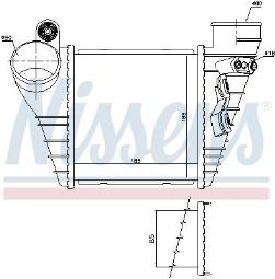 INTERCOOLER AUDI A3 1,8-1,9TDI 96- NISSENS NIS 96847