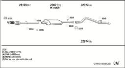 CZĘŚCI MONTAŻOWE UKŁADU WYDECHOWEGO WALKER WLK80010