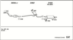 CZĘŚCI MONTAŻOWE UKŁADU WYDECHOWEGO WALKER WLK80065