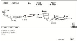 CZĘŚCI MONTAŻOWE UKŁADU WYDECHOWEGO WALKER WLK80085